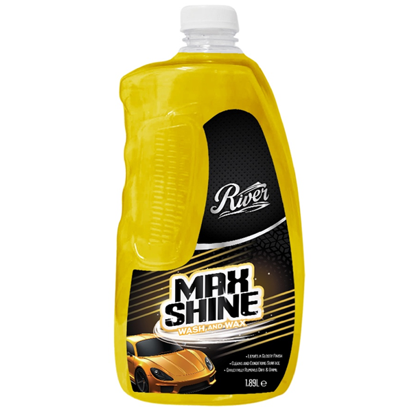 River MAX SHINE WASH & WAX Car Shampoo 1.89L GOLD